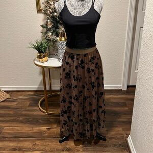 sheer Maxi Skirt